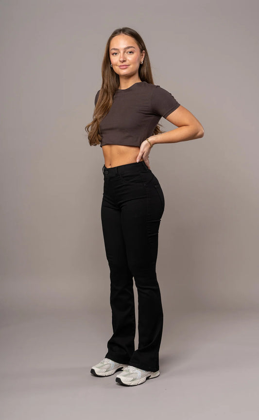 Jean Flared Taille Mi-Haute